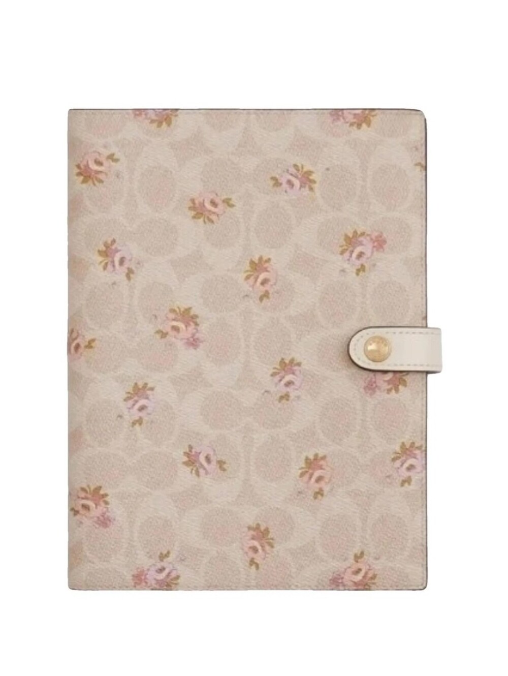 New Coach Notebook In Signature Canvas with Floral Print - Picture 12 of 12